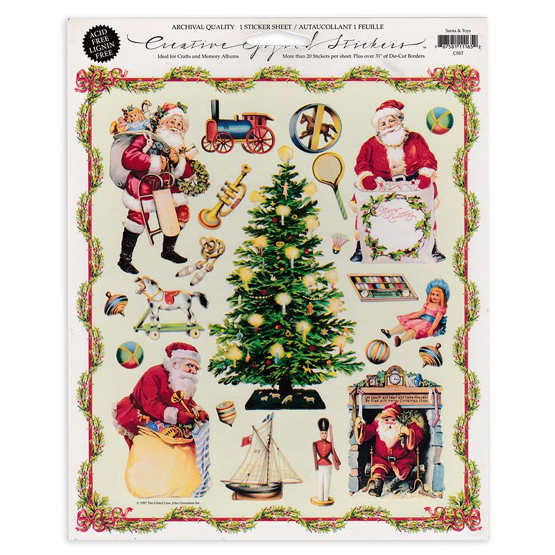 The Gifted Line 【クリスマス】 レトロ ステッカー | シール (Santa