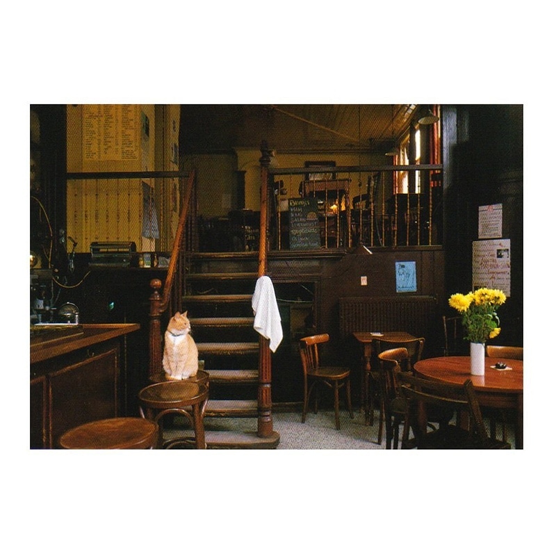 【30%OFF】ART UNLIMITED ポストカード 【猫×カフェ】