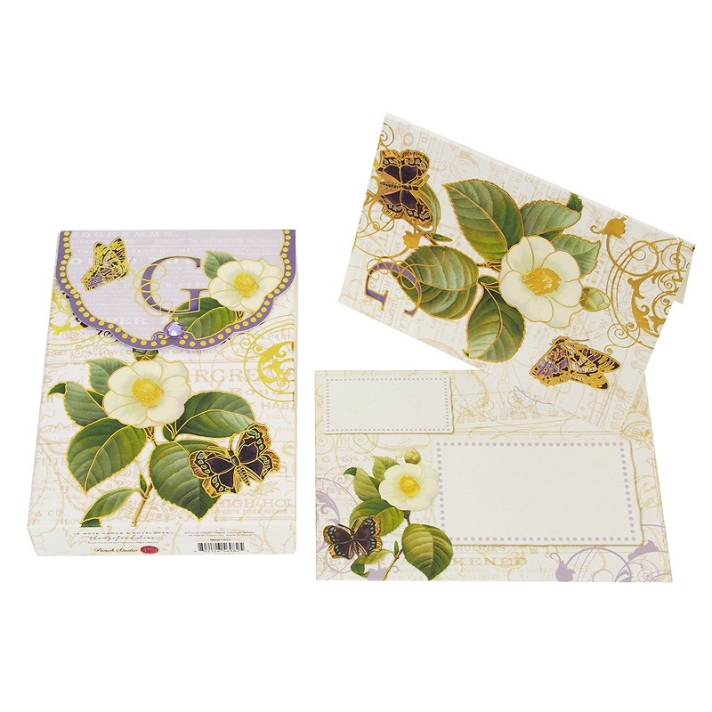 Punch Studio グリーティングカード 封筒セット ポーチ型ボックス入り