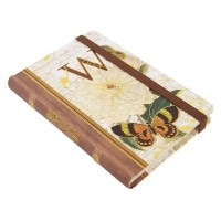 Punch Studio 【イニシャル】 ジャーナルノート ポケットサイズ （イニシャルW×フラワー）