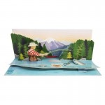 UP WITH PAPER 【父の日】 ポップアップ グリーティングカード （Fly Fishing）