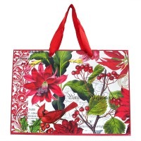 Michel Design Works 【クリスマス】 ギフトバッグ | 紙袋 Lサイズ  （Christmas Blooms）|ギフトバッグ|ミッシェルデザインワークス