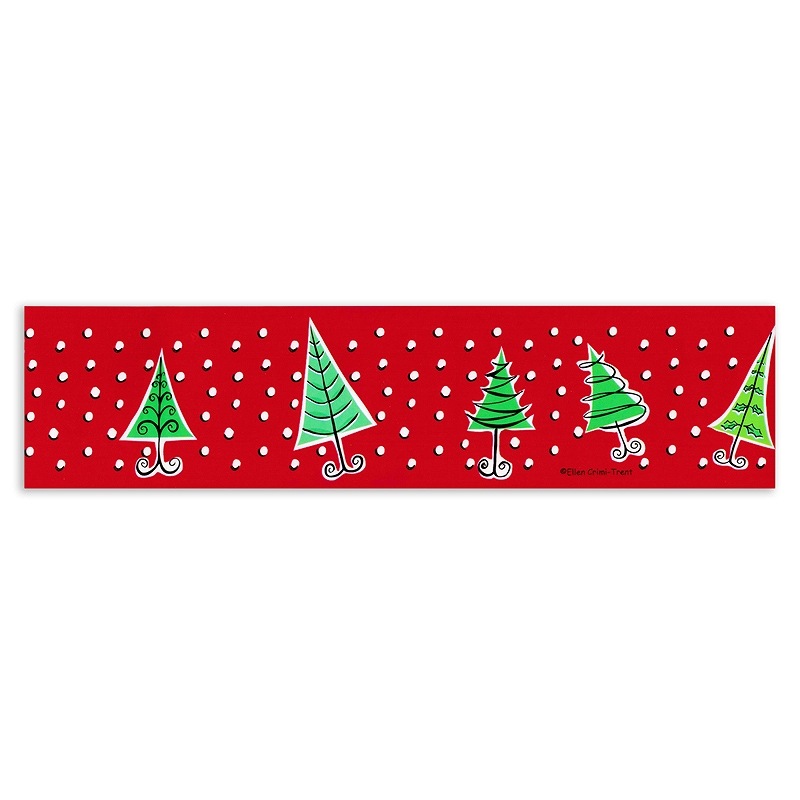 The Gift Wrap Company 【クリスマス】 梱包用 カートンテープ （クリスマスツリー×レッド）