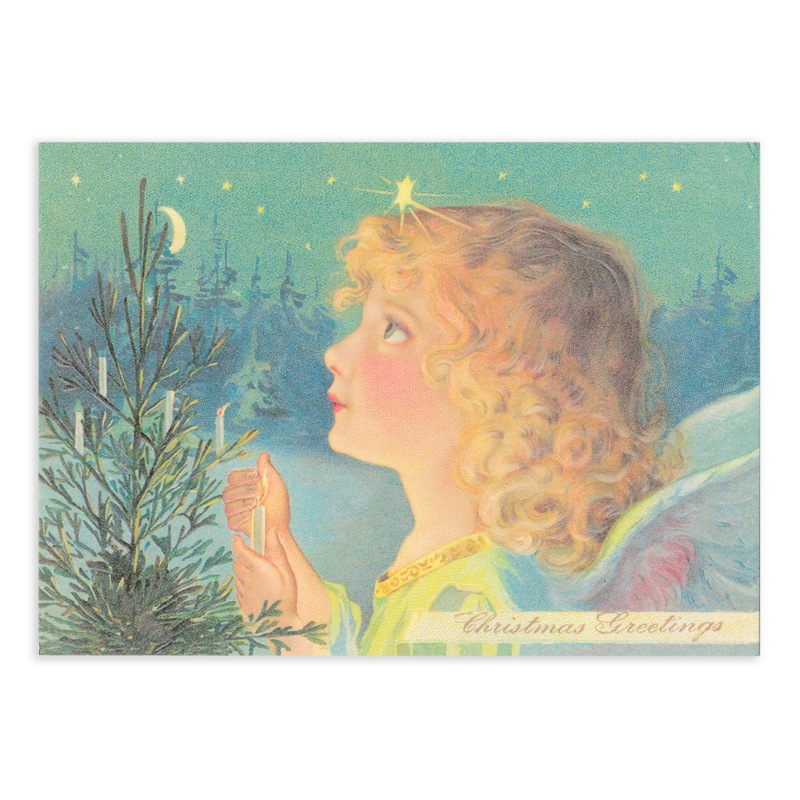 MICHEL & COMPANY 【クリスマス】 ポストカード （蝋燭に火を灯す天使）