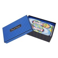 Punch Studio 靴型グリーティングカード 20枚セット BOX入り （青いスニーカー×和柄）|グリーティングカード|Punch Studio パンチスタジオ