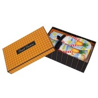 Punch Studio 靴型グリーティングカード 20枚セット BOX入り （パイナップルのサンダル）|グリーティングカード|Punch Studio パンチスタジオ