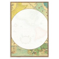 The Paper Company レターセット 便箋6枚 封筒3枚 （世界地図）