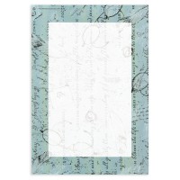 The Paper Company レターセット 便箋6枚 封筒3枚 （レター×ブルー）