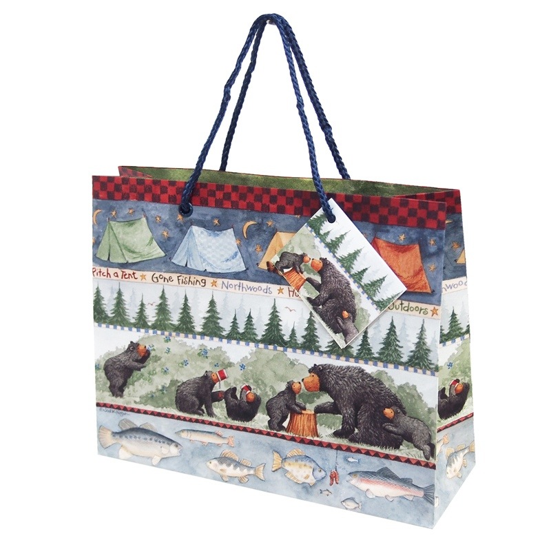 The Gift Wrap Company ギフトバッグ  （クマの家族）