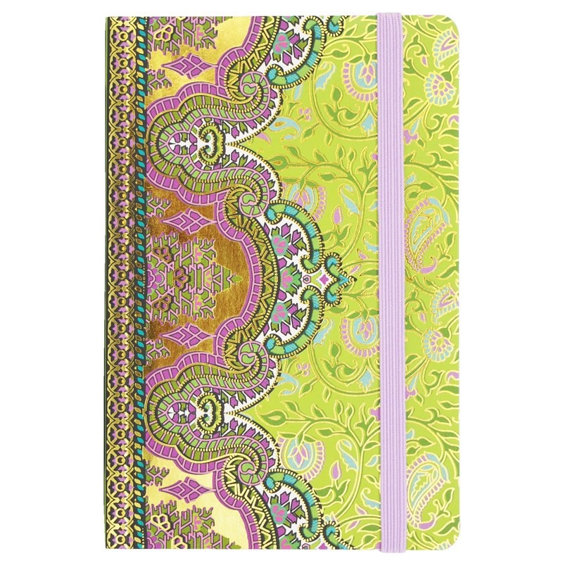 【50%OFF】 Punch Studio ジャーナルノート ポケットサイズ 【幾何学模様×ライトグリーン】