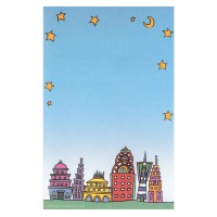 The Paper Company レターセット 便箋6枚 封筒3枚 （夜の未来都市）