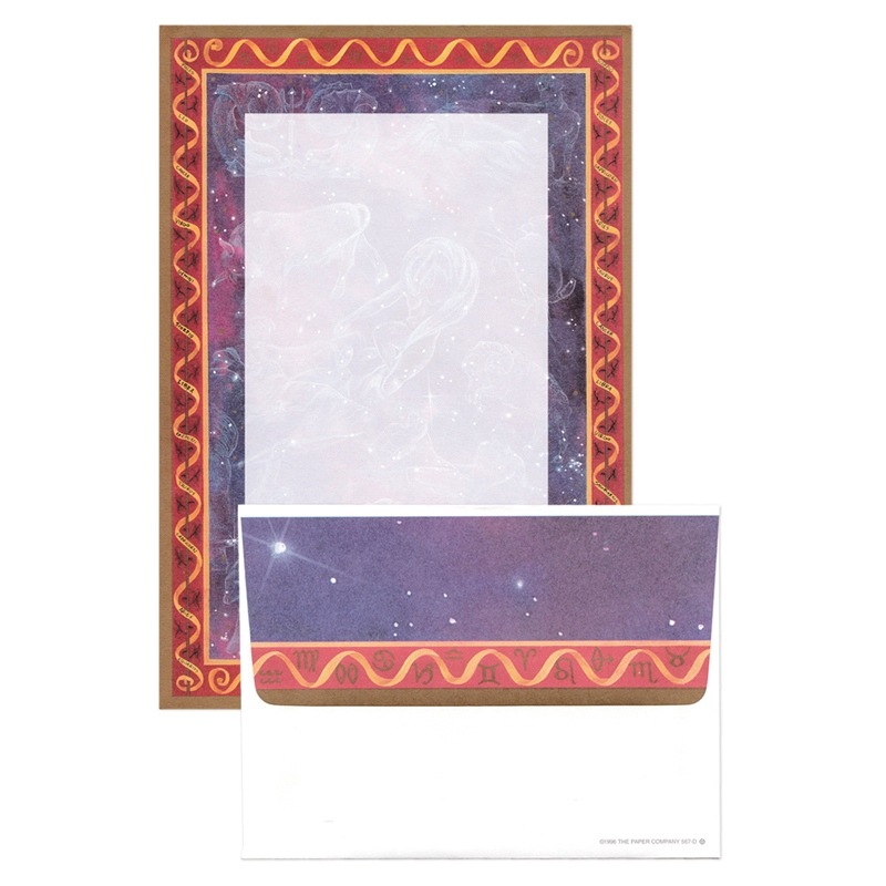 The Paper Company レターセット 便箋6枚 封筒3枚 （12星座）