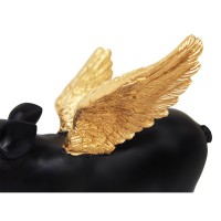 エンジェルピッグ オブジェ 壁掛けタイプ （左向き）
