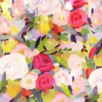 Punch Studio ラッピングペーパー | 包装紙 （薔薇×抽象画）