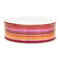 ラッピング用リボン ストライプリボン （サンセット）|リボン|ラッピング | 手芸用品