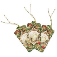 Punch Studio 【クリスマス】 ギフトタグセット 3枚セット （天使×オーナメント）|ギフトバッグ | ラッピング用品|クリスマス雑貨