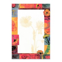 The Paper Company レターセット 便箋6枚 封筒3枚 （油絵×花）