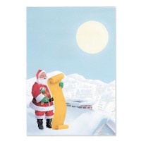 The Paper Company 【クリスマス】 レターセット 便箋6枚 封筒3枚 （サンタクロース×屋根の上）|レターセット | 便箋|文房具