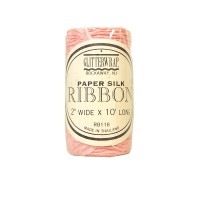 The Gift Wrap Company ラッピング用リボン ペーパーシルクリボン （ピンク）