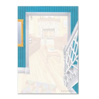 The Paper Company レターセット 便箋6枚 封筒3枚 （リビング×暖炉）|レターセット | 便箋|文房具