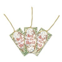 Punch Studio 【クリスマス】 ギフトタグセット 3枚セット （白い鳥×Joy to the World）