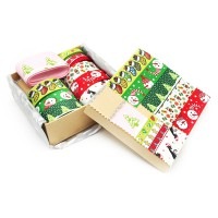 ラッピング用 リボンセット 【クリスマス】 10種類 長さ各約2メートル （オリジナルセット） Hセット|リボン|ラッピング | 手芸用品