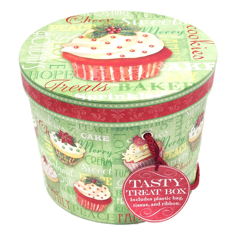 Punch Studio 【クリスマス】 テイスティ・トリートボックス Lサイズ （カップケーキ）