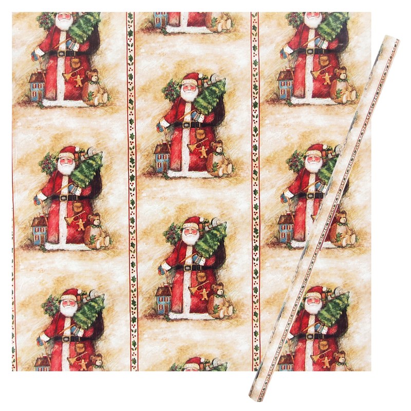 Stephen Lawrence クリスマス ラッピングペーパー 包装紙 サンタクロース クリスマス雑貨 ギフトバッグ ラッピング 用品 ラッピングペーパー 雑貨ロビン
