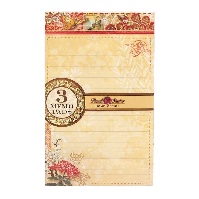Punch Studio メモ帳 3冊セット Mサイズ （和×蝶）