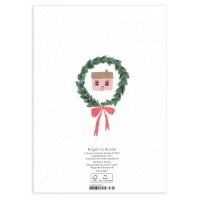 ロジャーラボード 【クリスマス】 グリーティングカード （雪×家×グリーン）|クリスマスカード|クリスマス雑貨
