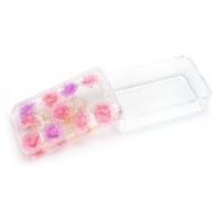 コットンケース  （ピンク×パープル×薔薇）|バス用品|キッチン用品 | 日用品