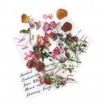 フレークシール セット スクラップ素材 (薔薇蝶々シリーズ×薔薇） PET素材