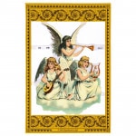 イギリス製 クロモス スクラップシート （天使の演奏）