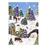 ロジャーラボード 【クリスマス】 アドベントカレンダー カード （雪の中の動物たち）