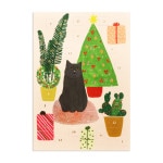 ロジャーラボード 【クリスマス】 アドベントカレンダー カード （クリスマスツリーと黒猫）