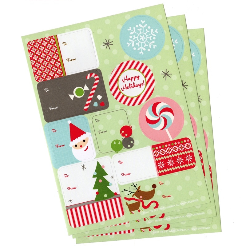 The Gift Wrap Company ラベルステッカー 1デザイン×3シート