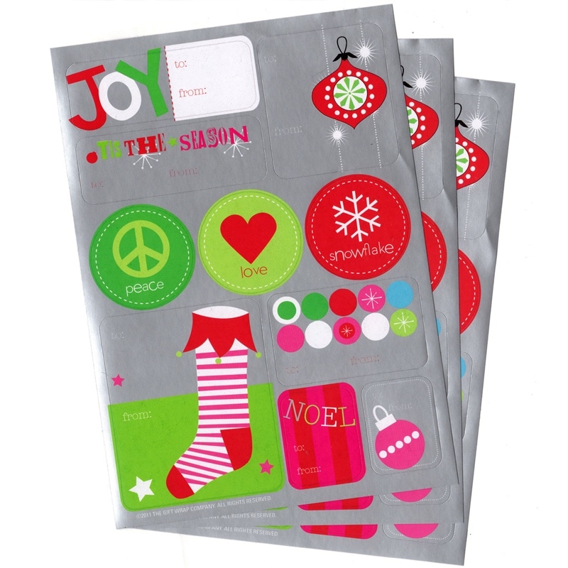 The Gift Wrap Company ラベルステッカー 1デザイン×3シート