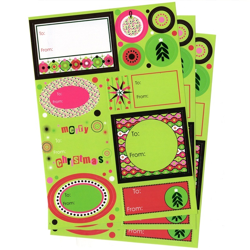 The Gift Wrap Company ラベルステッカー 1デザイン×3シート