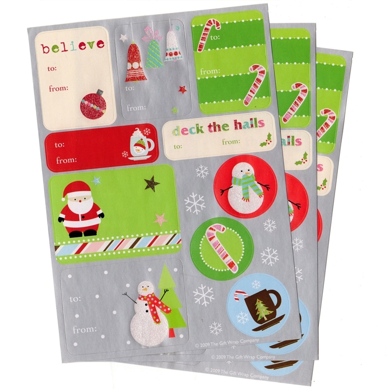 The Gift Wrap Company ラベルステッカー 1デザイン×3シート