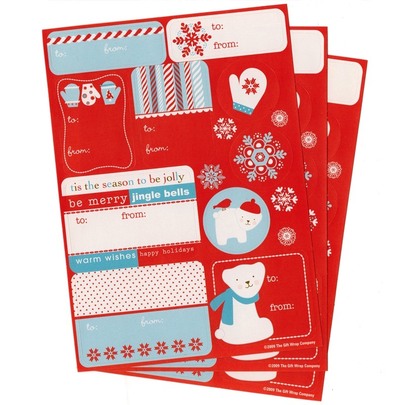 The Gift Wrap Company ラベルステッカー 1デザイン×3シート