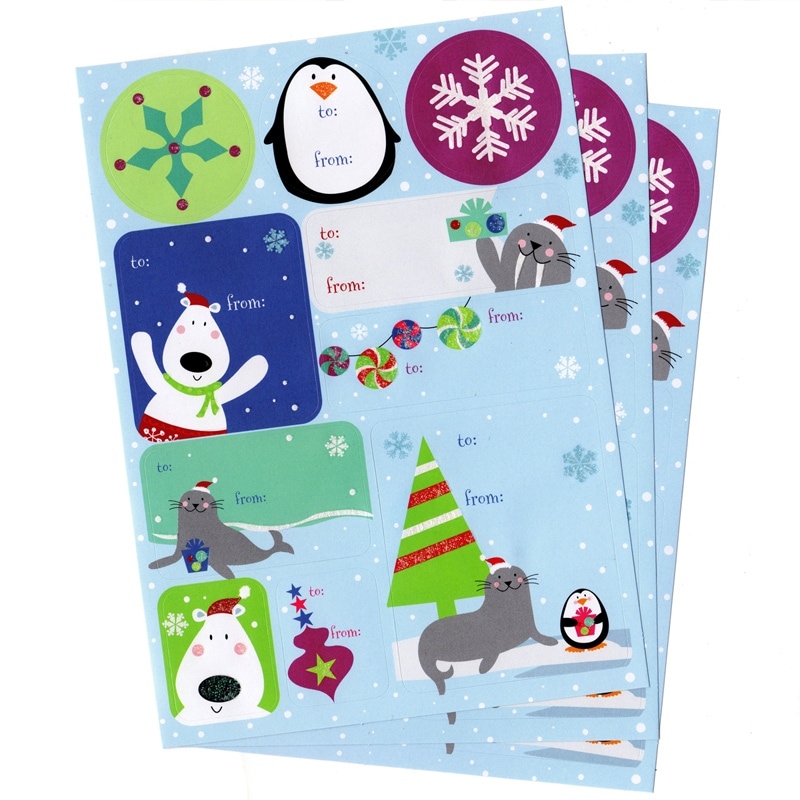 The Gift Wrap Company ラベルステッカー 1デザイン×3シート