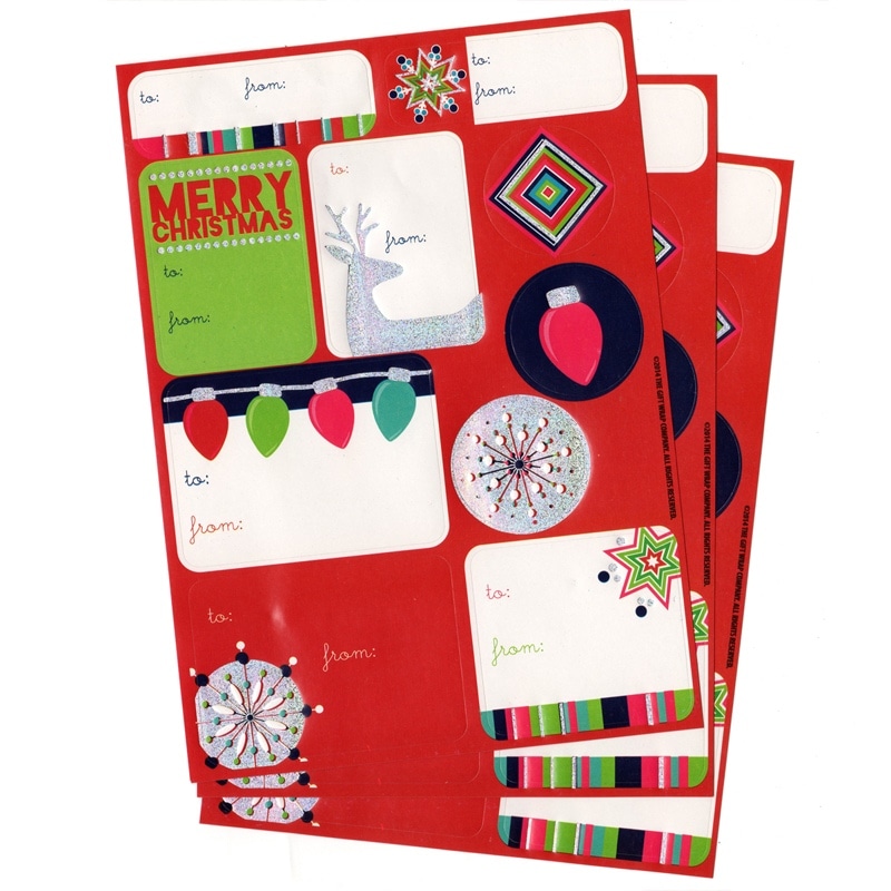 The Gift Wrap Company ラベルステッカー 1デザイン×3シート