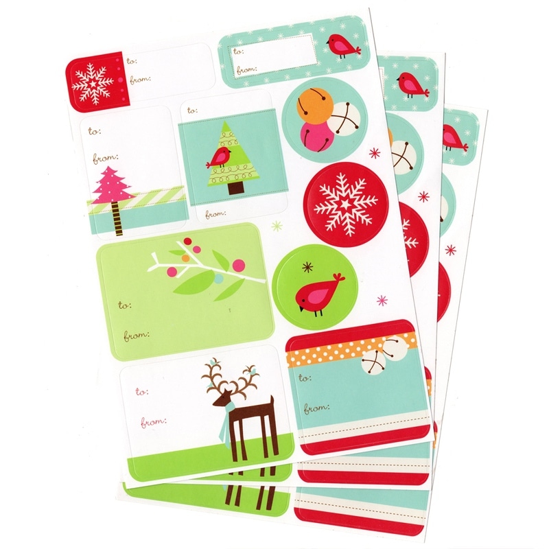 The Gift Wrap Company ラベルステッカー 1デザイン×3シート