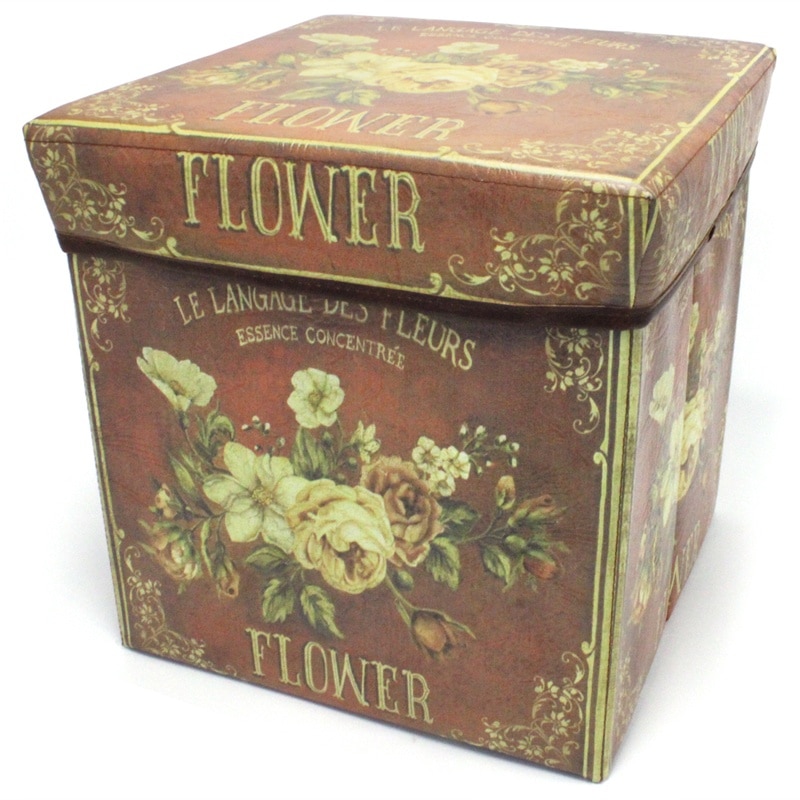 折り畳み式アンティークスツールボックス （FLOWER) | 用途・種類ごと