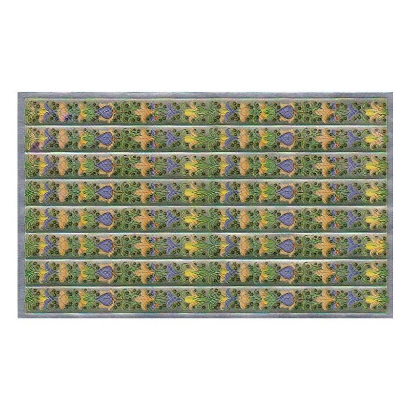 Vatican Library Collection シール ステッカー レトロ（植物×ライン） ヴィンテージシール