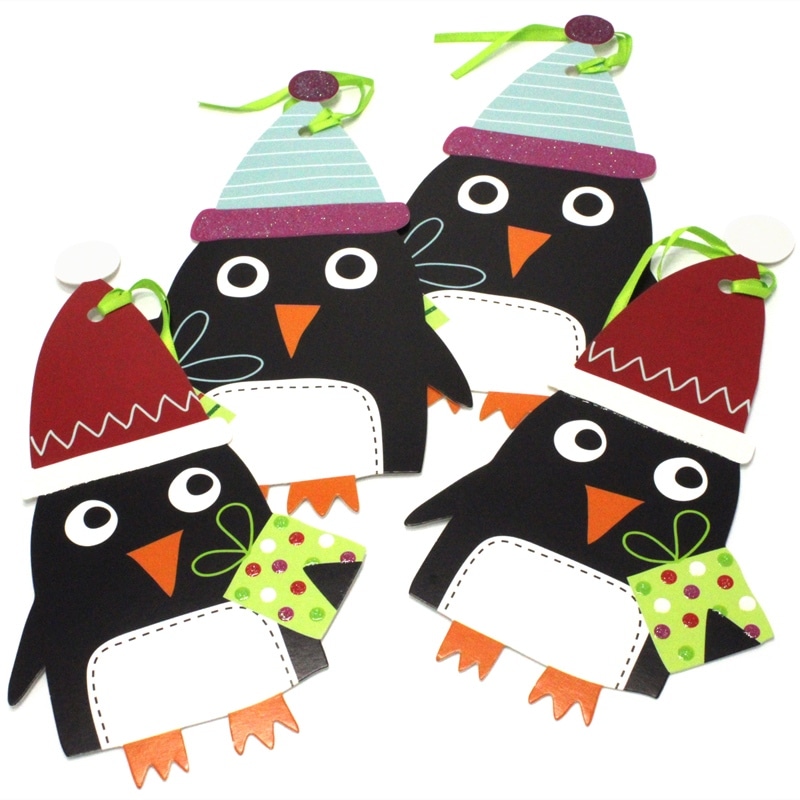 The Gift Wrap Company 【クリスマス】ギフトタグ：ペンギン 2種類2枚入り