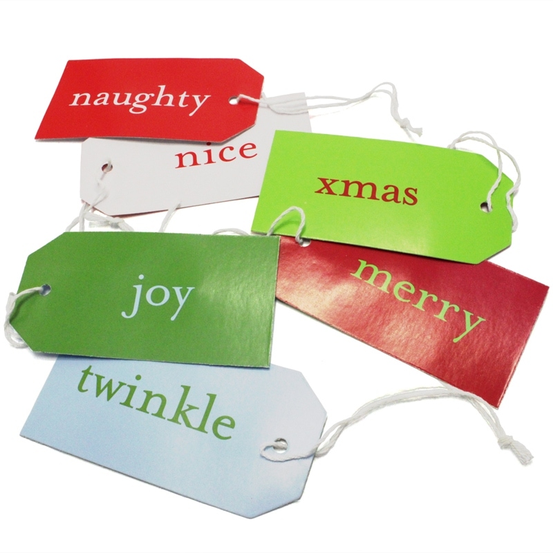 The Gift Wrap Company 【クリスマス】ギフトダグ：HOLIDAY LINGO 3種類2枚セット