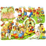 ドイツ製 クロモス スクラップシート （子供たちのパーティ）