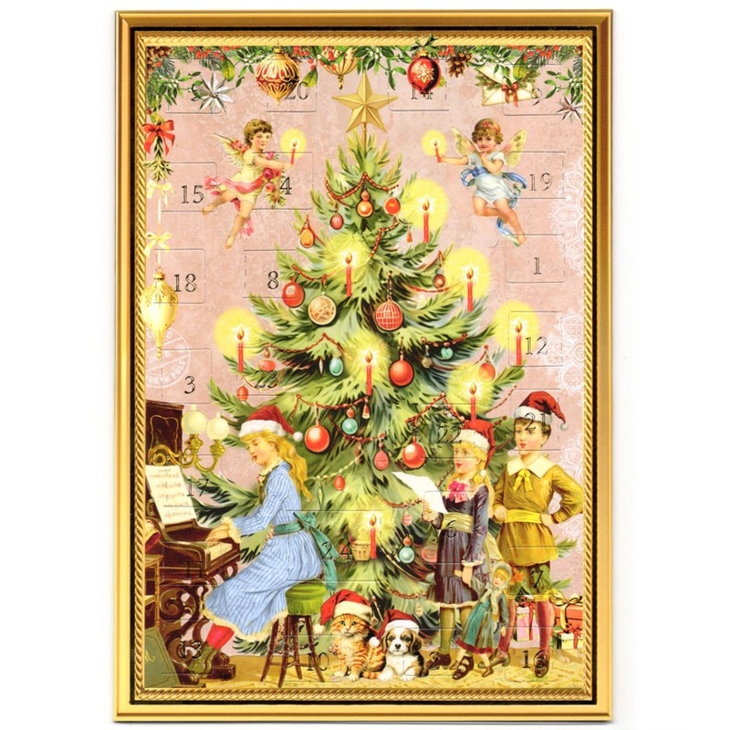 ドイツ製 アドベントカレンダー 回転式自立型 26枚のポストカードにもなります！ ドイツ製 アドベントカレンダー 回転式自立型 26枚のポストカードにもなり
