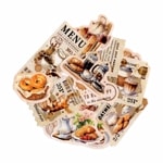 フレークシール セット スクラップ素材 コーヒーシリーズ （珈琲×デザート） 和紙素材